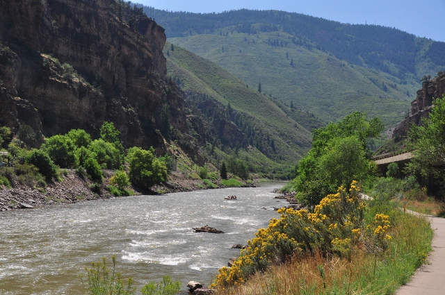 the Glenwood Canyon bike path